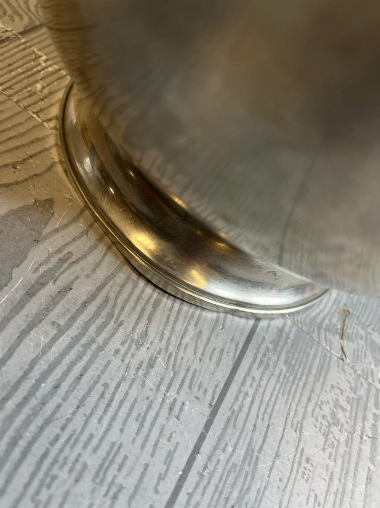 Vintage Woodbury Pewters Footed Bowl Connecticut USA Kitchen Collectible