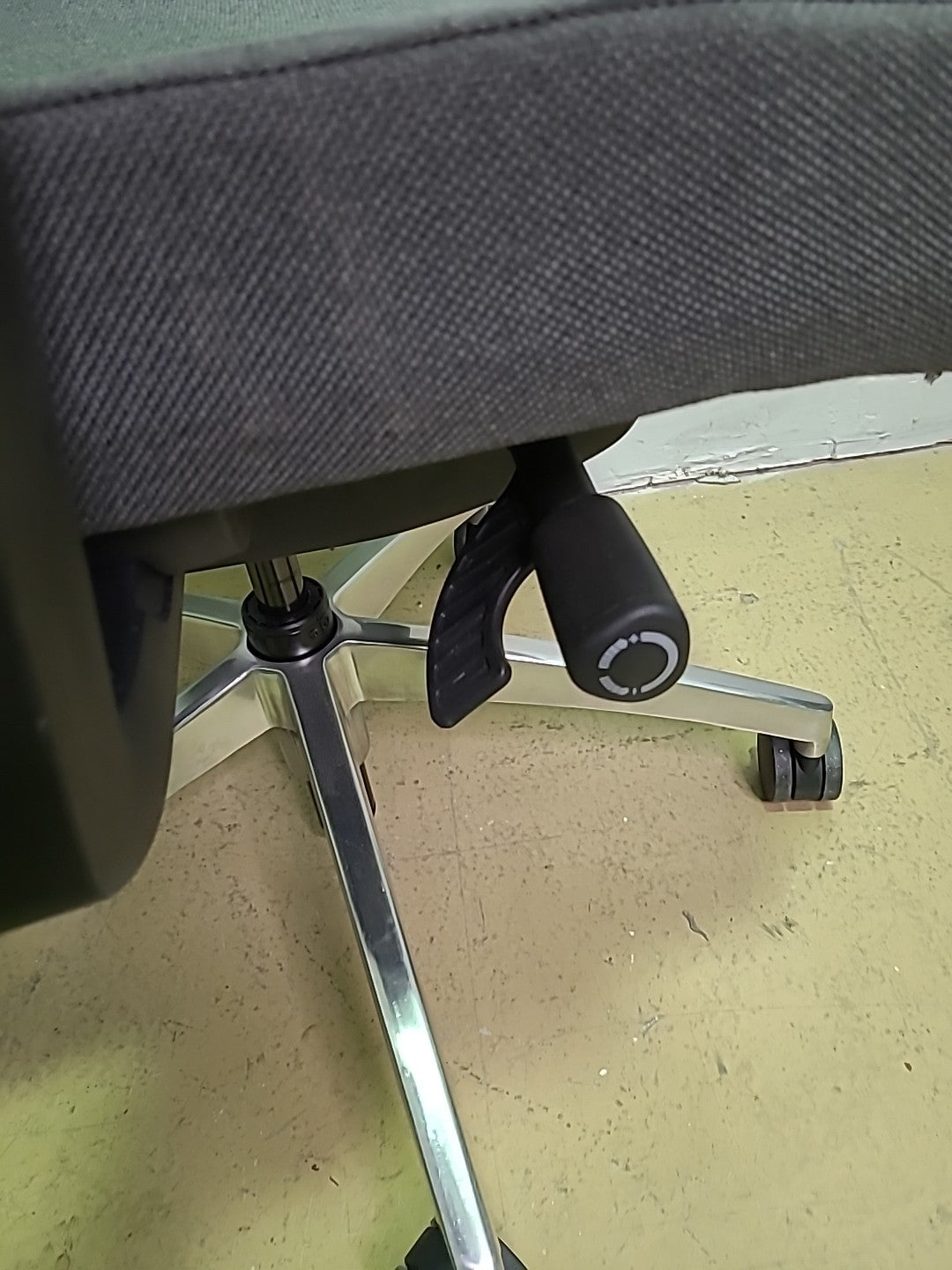 Light and Dark Grey Steelcase Amplify Mesh High Back Task Rolling Office Chair