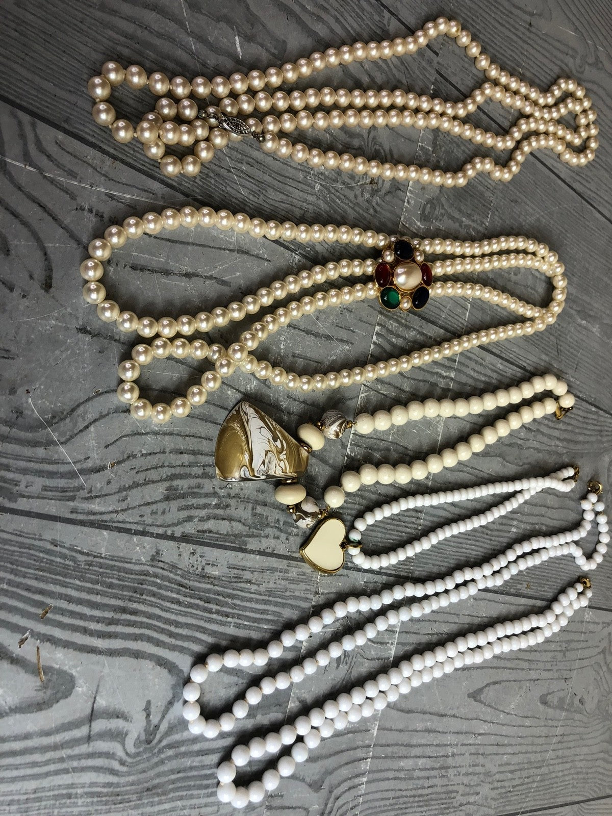 2 Pound Lot of Bulk  Assorted Beaded Necklaces for Crafting and Repurposing