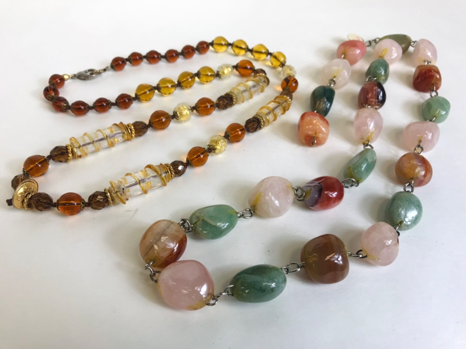 2 Pound Lot of Assorted Necklaces- Mixed styles for crafting and Repurposing