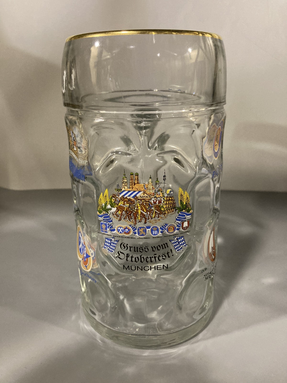 Vintage Collectible Oktoberfest Germany Stein/Mug Paulaner Munchen with Logos