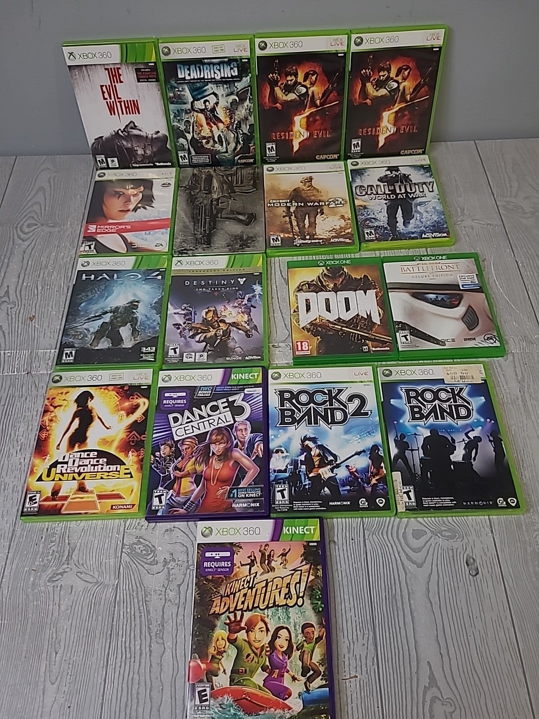 Lot of Miscellaneous Xbox Games- Fifteen for Xbox 360 Two for Xbox 1- All Cases