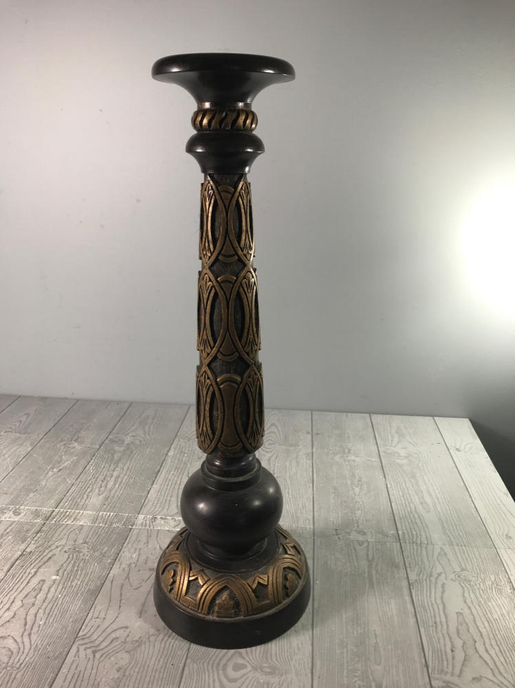 Vintage Style Highly Decorative Wooden Candle Stand – Lighting Holder