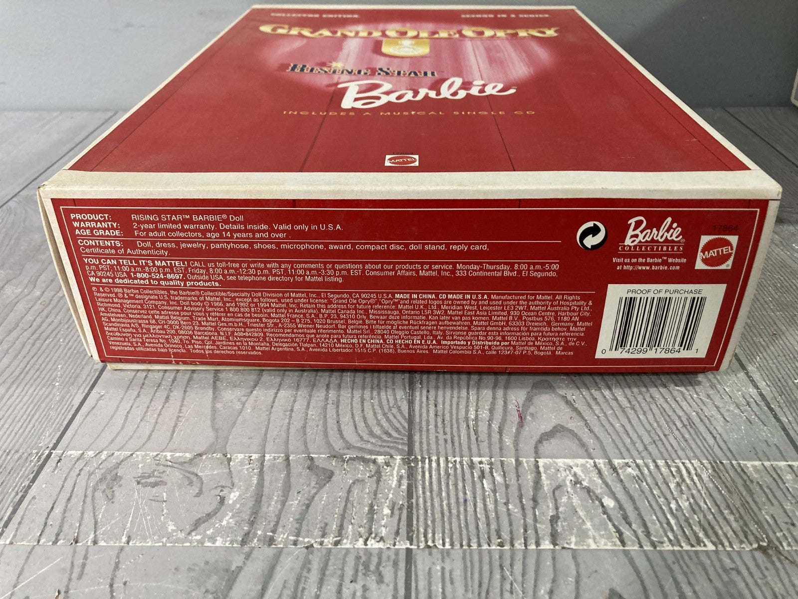 Mattel Barbie Grand Ole Opry Rising Star 12# Figure Sealed in Original Box