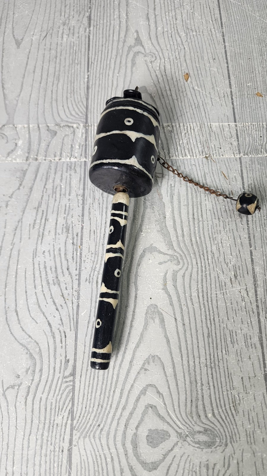 Vintage Tibetan Buddhist Prayer Wheel for Praying, blessing, Meditation, Healing