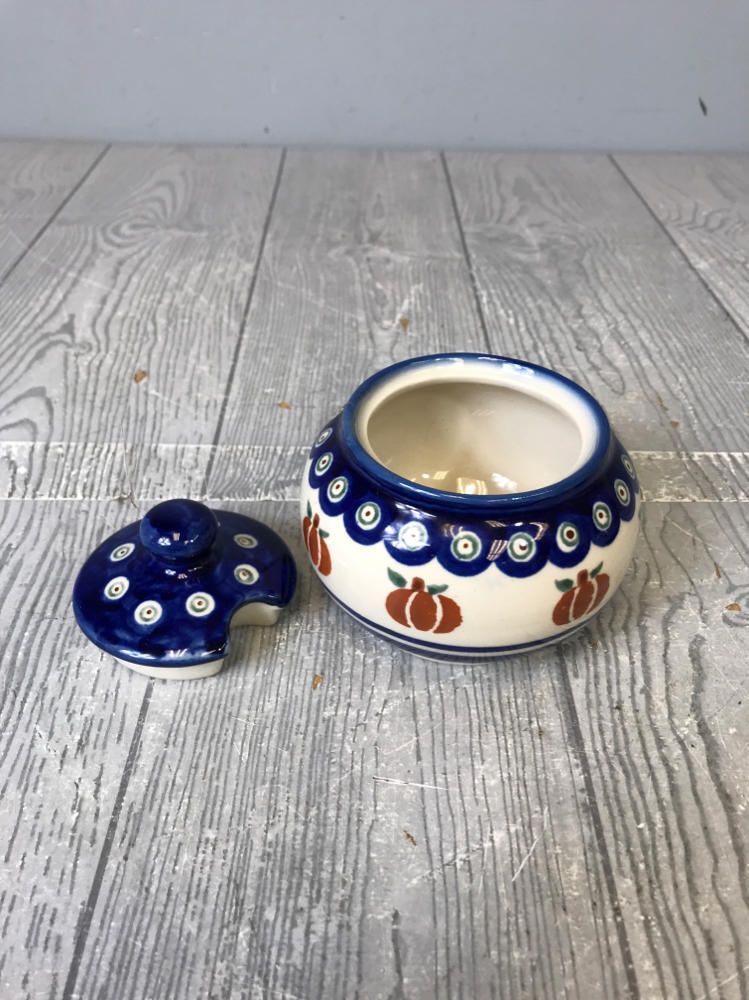 Polish Boleslawiec Pottery Pair of Bowls Cobalt Blue, Sage Green, & Ferrous Red