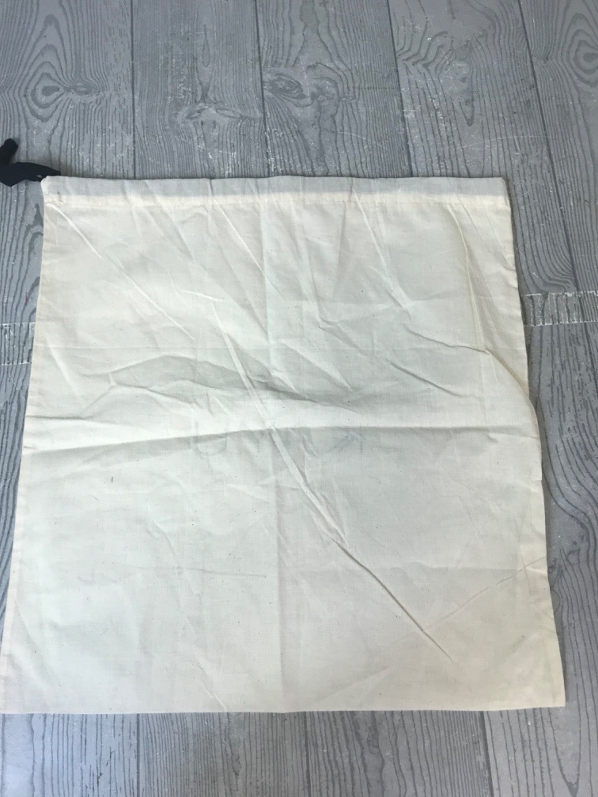 KAYU White and Black Drawstring Dust Bag for Handbag Storage -  17.5" x 16"