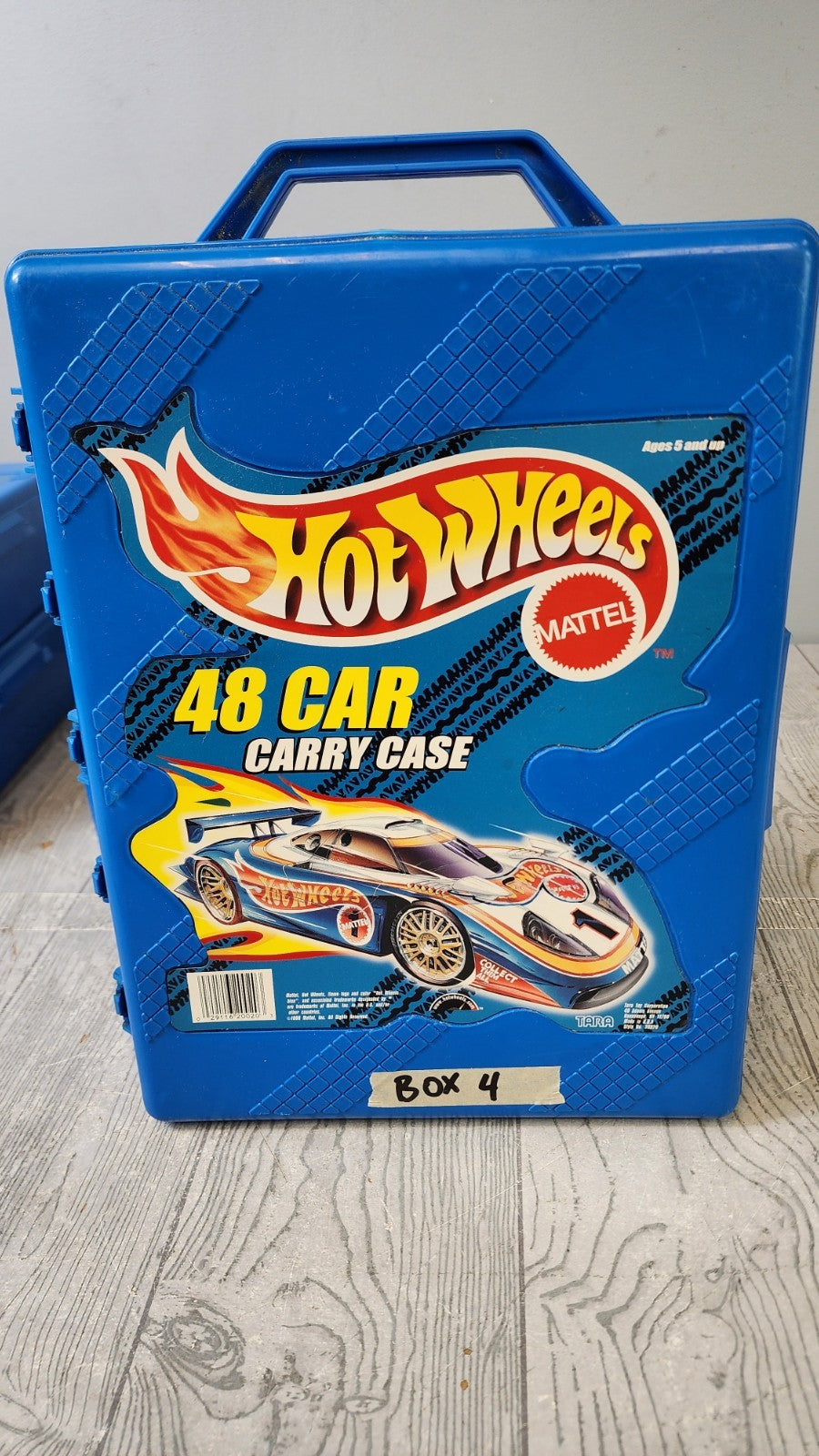 Mattel Hot Wheels Blue 48 Car Carrying Case Filled with 56 Cars! 2000s (Box 4)