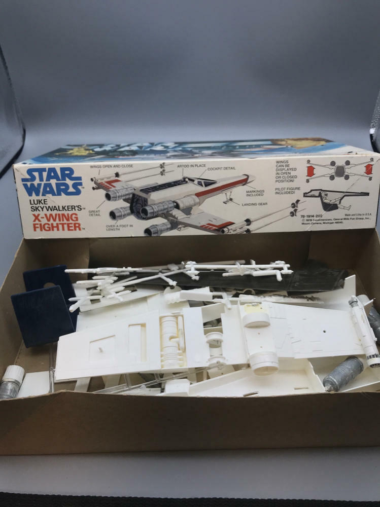 Star Wars MPC Luke Skywalker X-Wing Fighter 1978 Toy - Opened In Original Box - Good