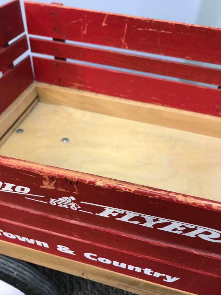 RADIO FLYER Town and Country Wagon ~Wood~ Kids Ride-on Toy With Removable sides