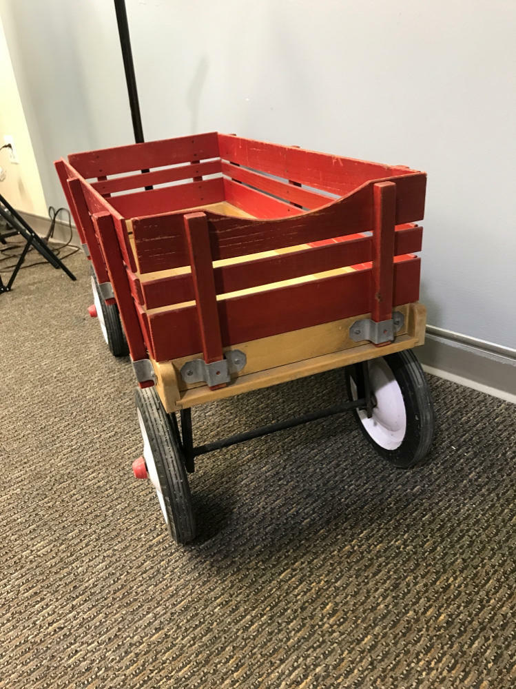 RADIO FLYER Town and Country Wagon ~Wood~ Kids Ride-on Toy With Removable sides