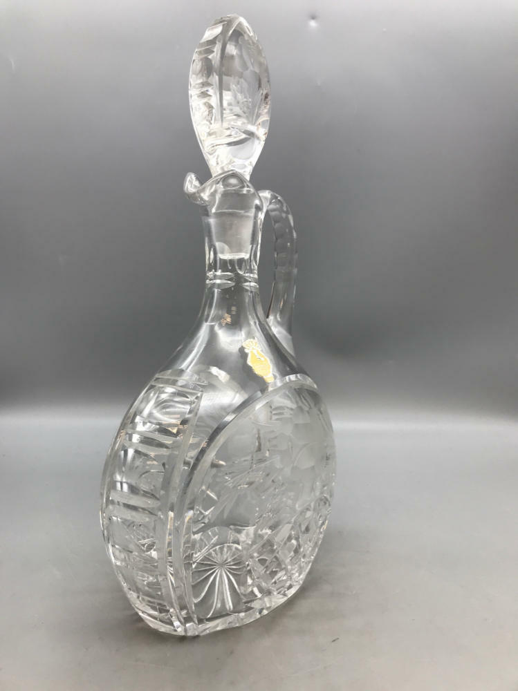 Glass  Decanter (partial inputs) - Very Good - Very Good