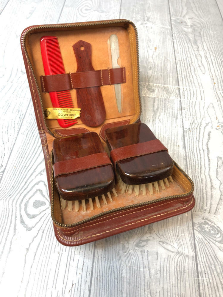 vintage men's grooming kit (partial inputs) - Good