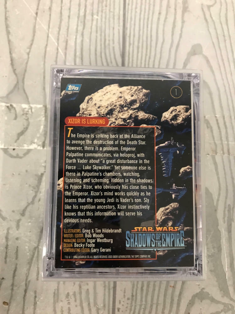 signed star wars trading cards in case - Very Good - Very Good