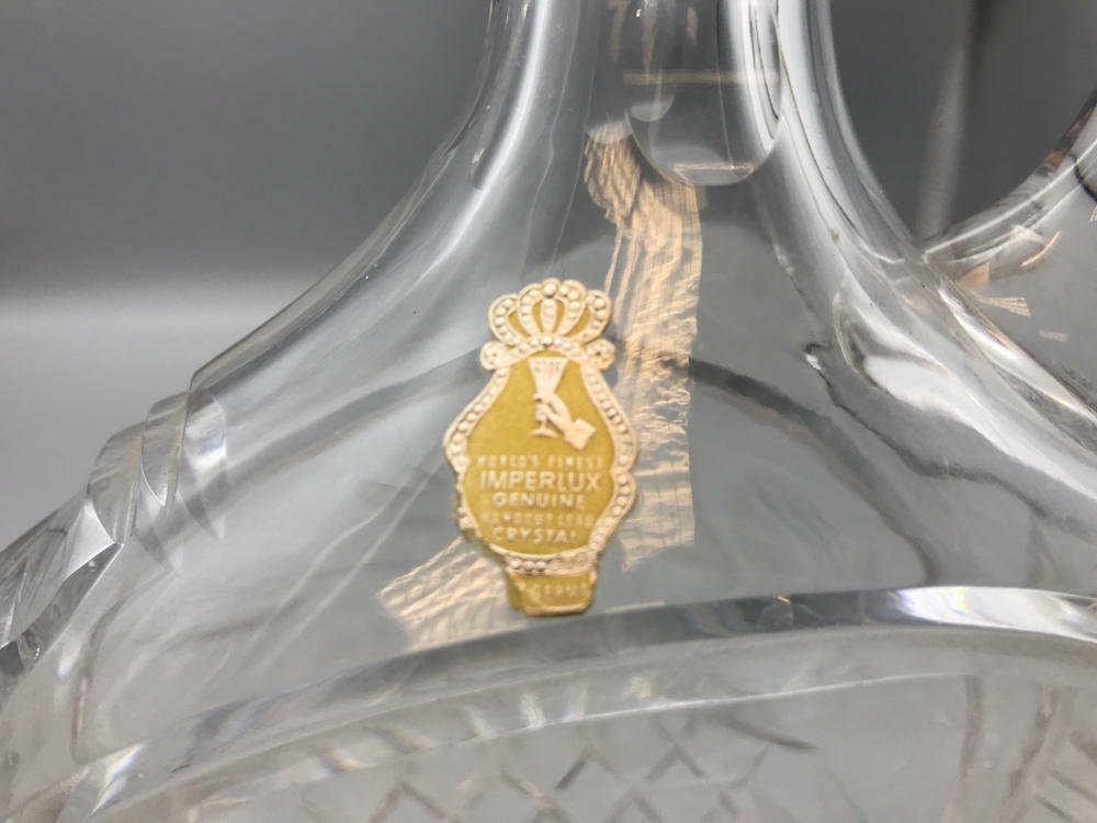 Glass  Decanter (partial inputs) - Very Good - Very Good