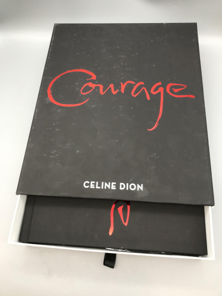 Celine Dion - Courage VIP Merchandise Box Set - Book and Accessories Included - Good