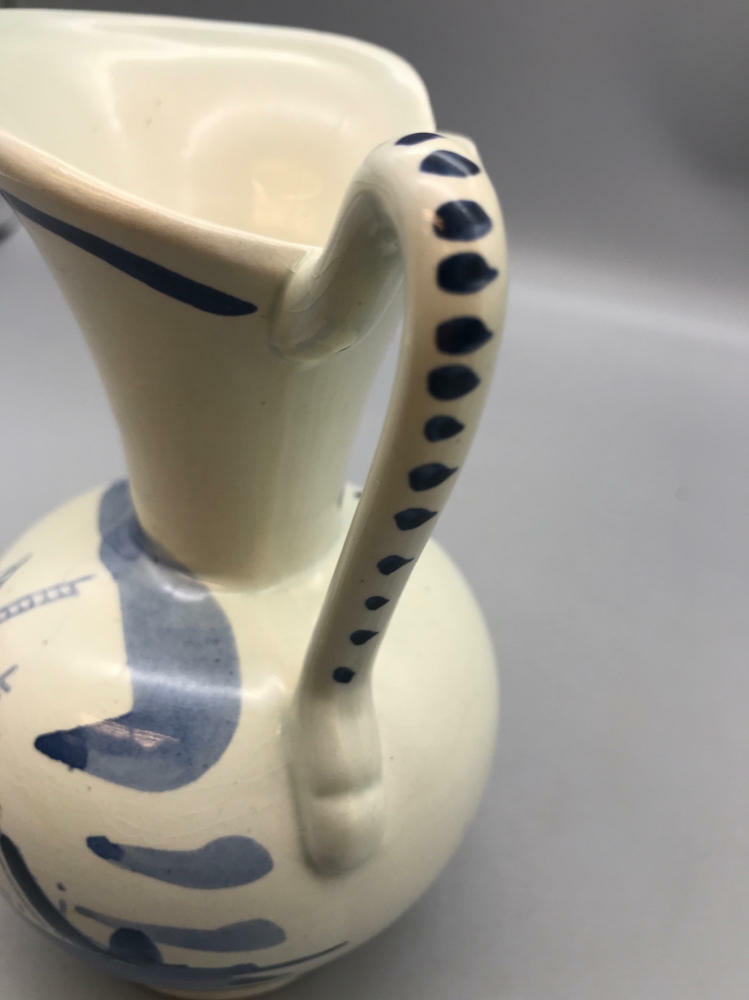 Vintage Holland Blue Delft Miniature Pitcher - Good