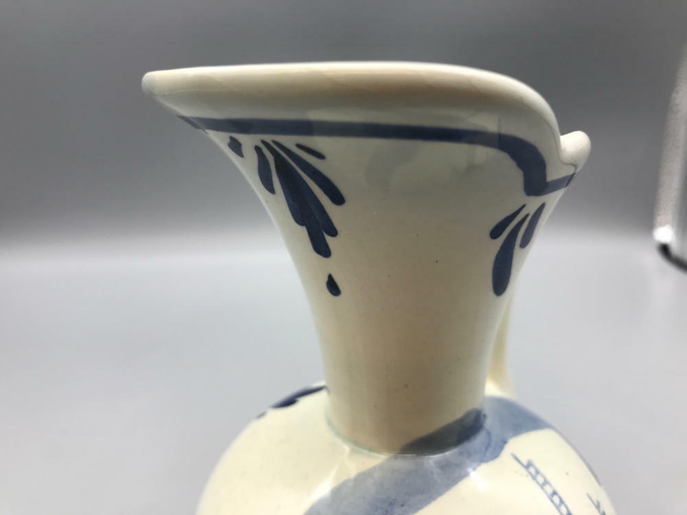 Vintage Holland Blue Delft Miniature Pitcher - Good