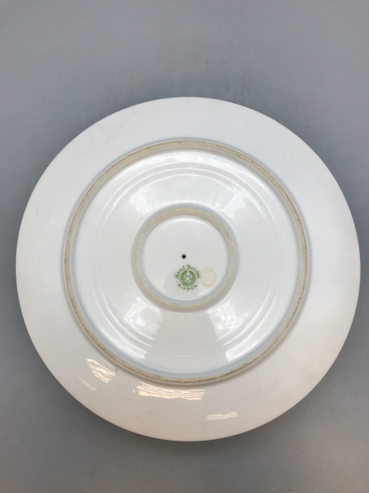 Nippon Hand Painted 2-Tiered Serving Dish in Moriyama Pattern