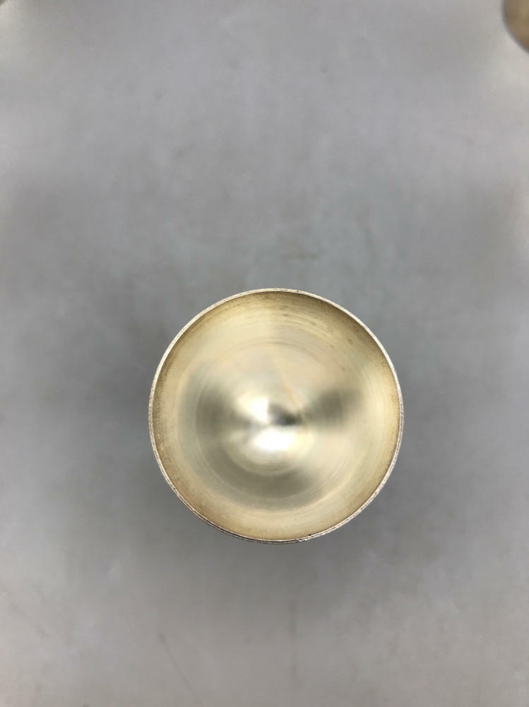 Pilgrim Silver Plate Goblets Set of 5 with Etched Unbranded Silver Plate Tray - Good