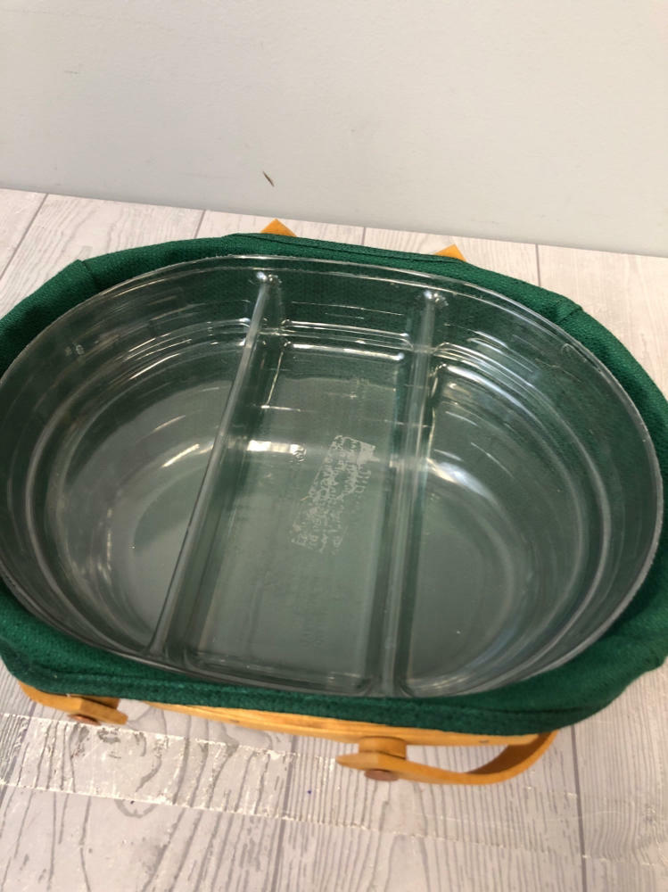 Longaberger XL 2004 Get-Together Basket With Plastic Lining Protector. - Good
