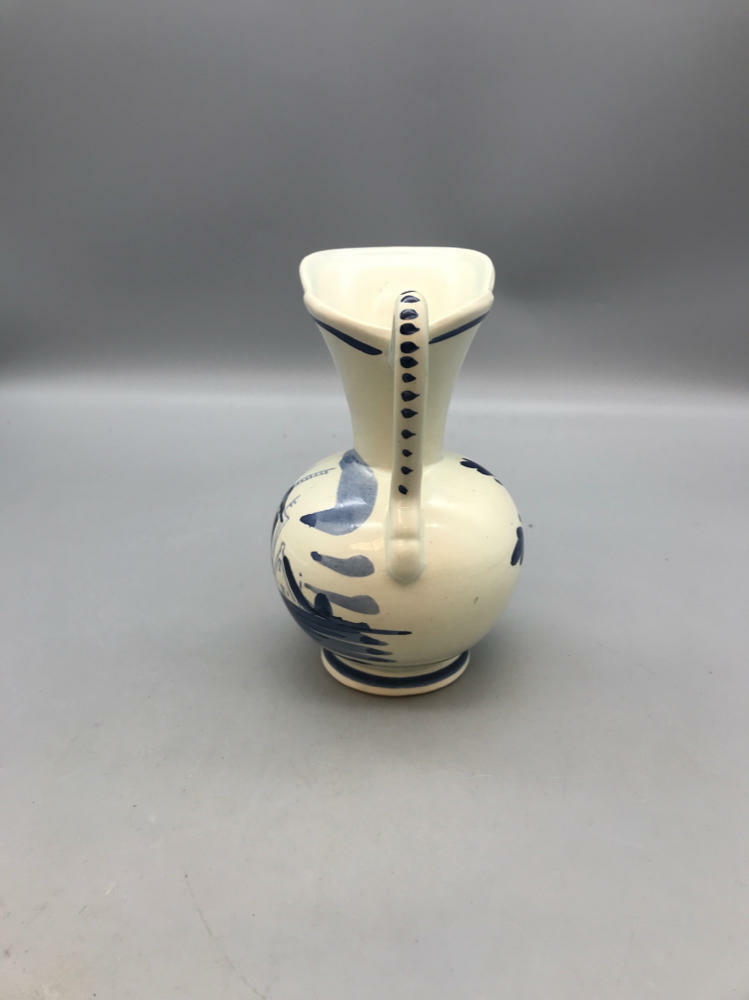 Vintage Holland Blue Delft Miniature Pitcher - Good