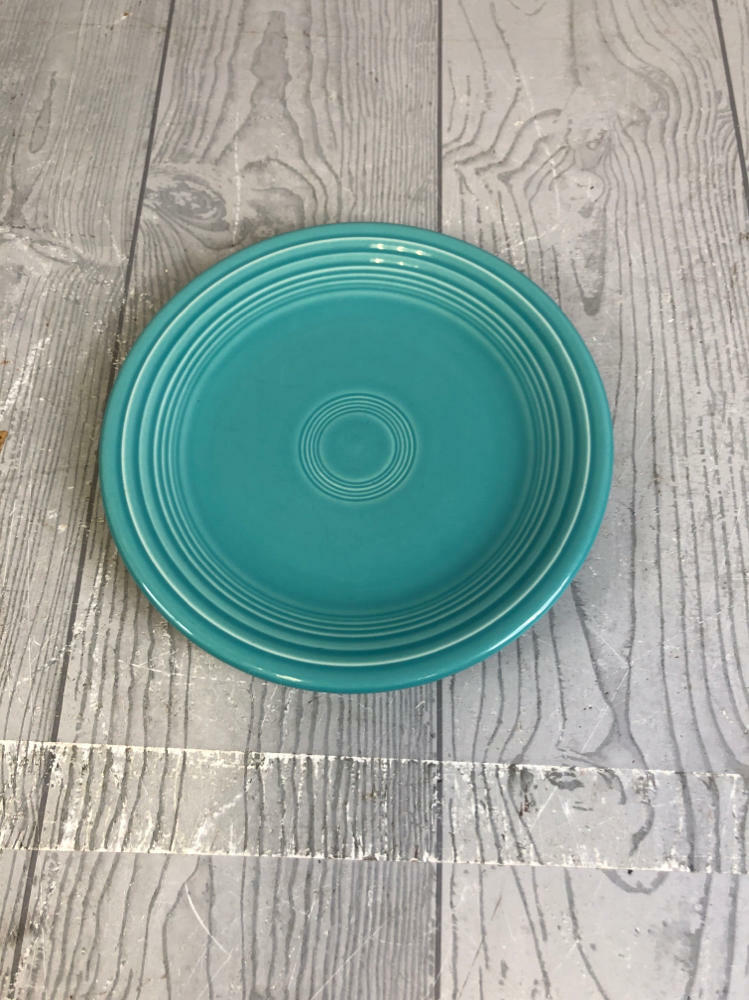 FIESTA Turquoise Blue Dining Set - 2 Bowls, 4 Lrg Plates, 1 Sm Plate - Good