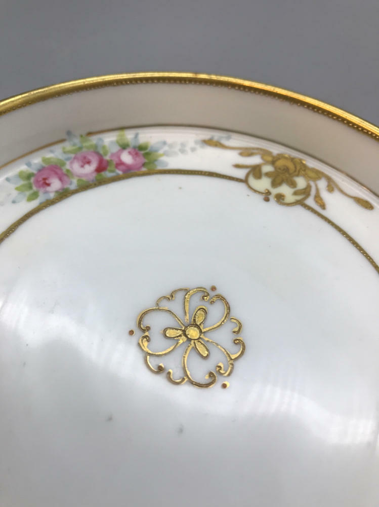 Nippon Hand Painted 2-Tiered Serving Dish in Moriyama Pattern