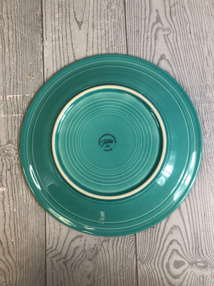 FIESTA Turquoise Blue Dining Set - 2 Bowls, 4 Lrg Plates, 1 Sm Plate - Good