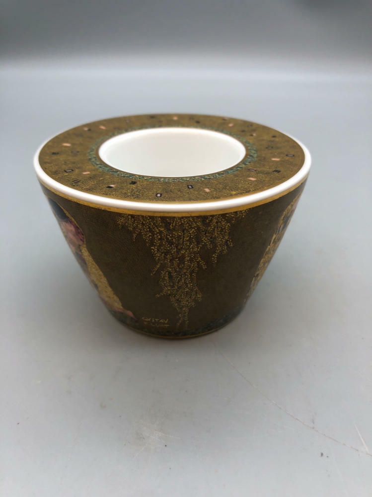 3 Piece Set of Goebel-Artis Orbis Goebel Espresso Cup, Saucer, and Candle Holder - Very Good
