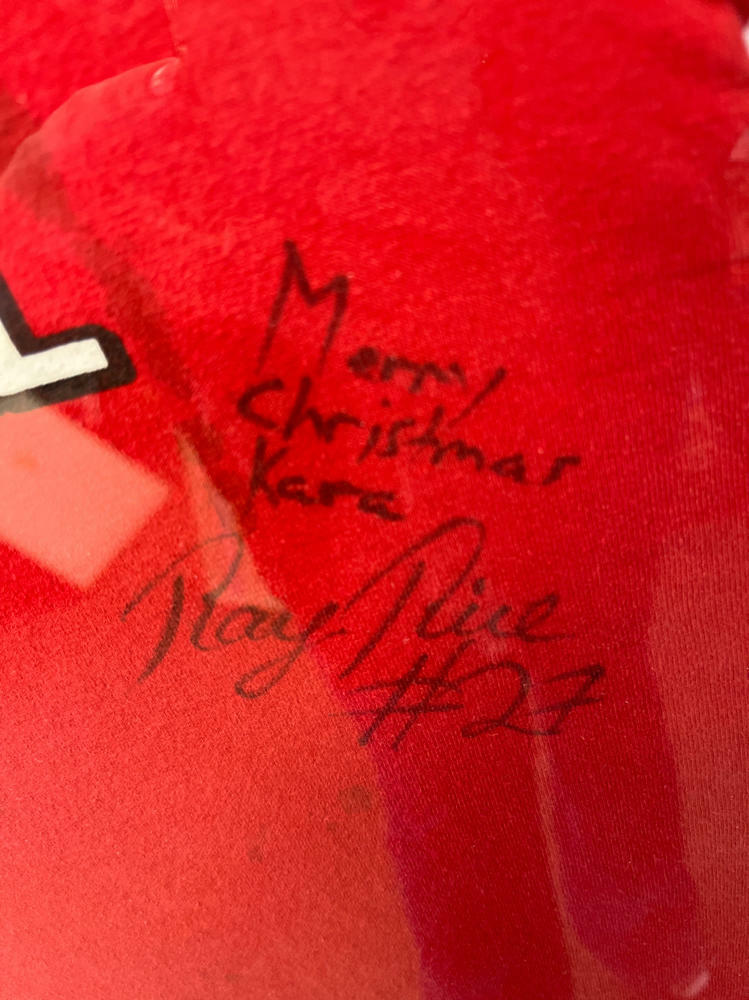 Ray Rice Autographed Rutgers Scarlet Knights Mini Football Jersey Ravens