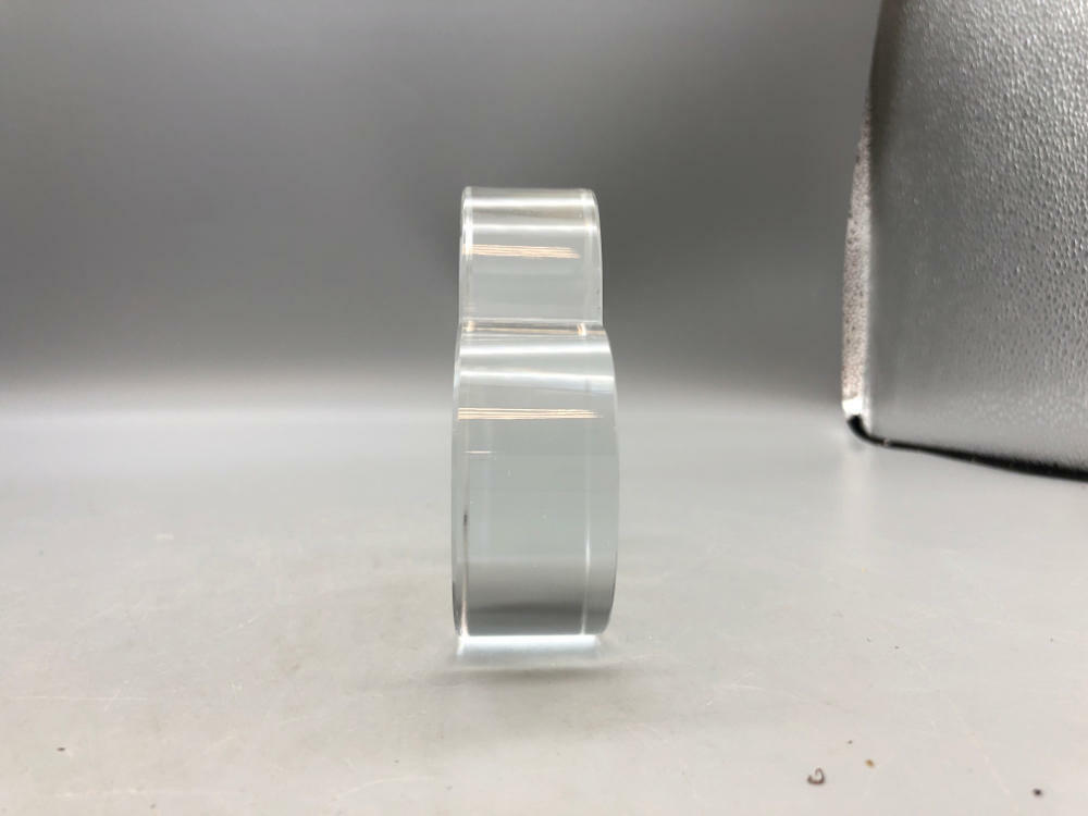 Clear Glass Heart Shaped Paper Weight - Good