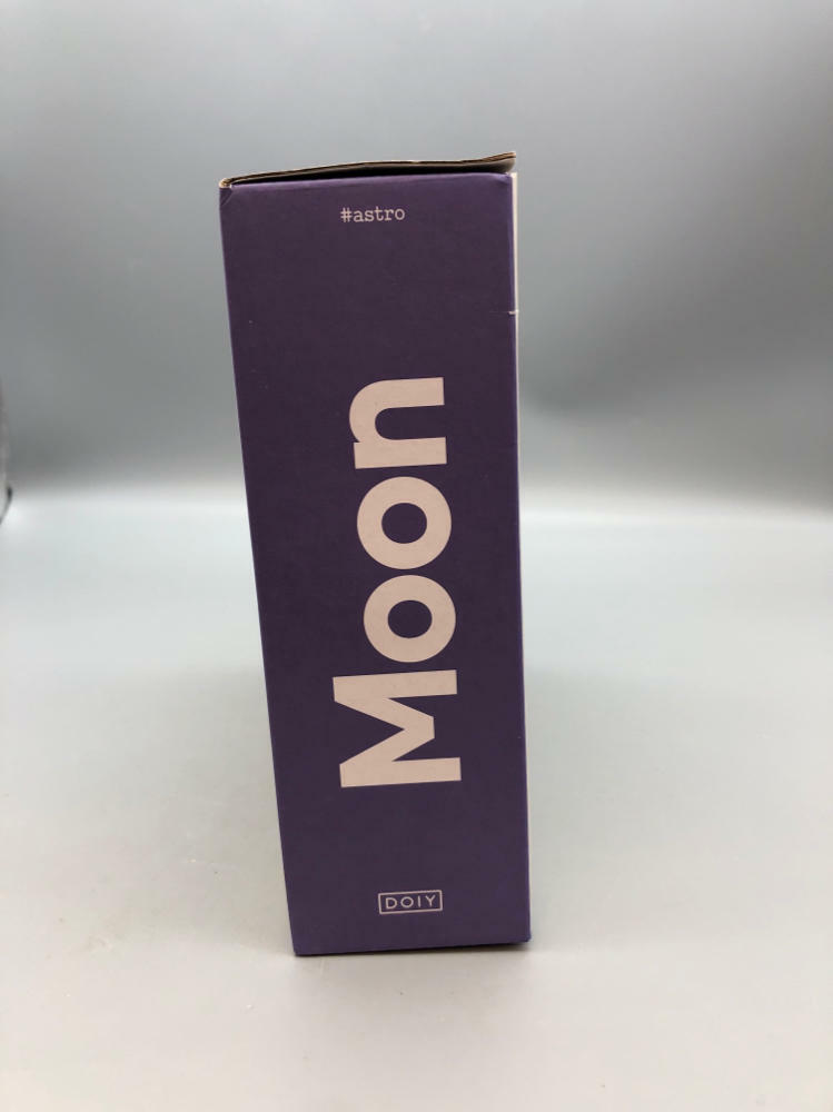 Moon with a Face Vase Blue & White Ceramic New In Box