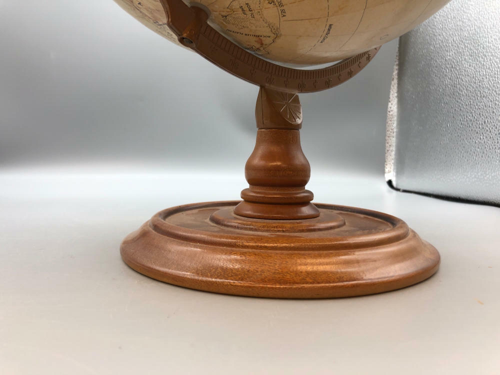 Vintage Raised Relief Globe World Classic "Replogle" Includes USSR Leroy Tolman - Good