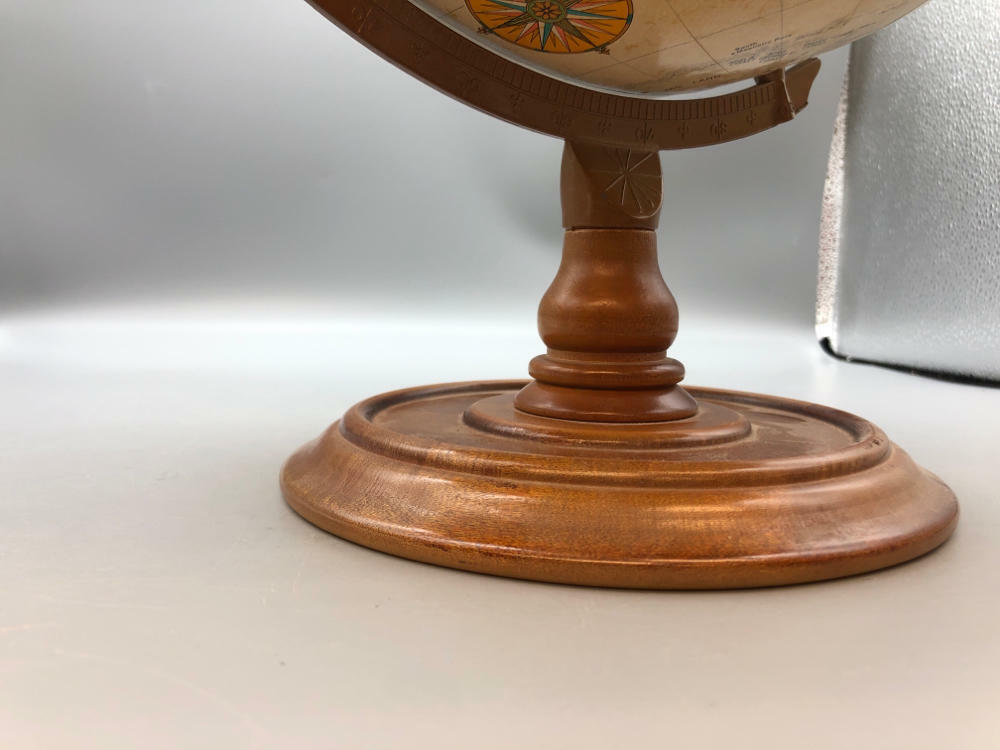 Vintage Raised Relief Globe World Classic "Replogle" Includes USSR Leroy Tolman - Good