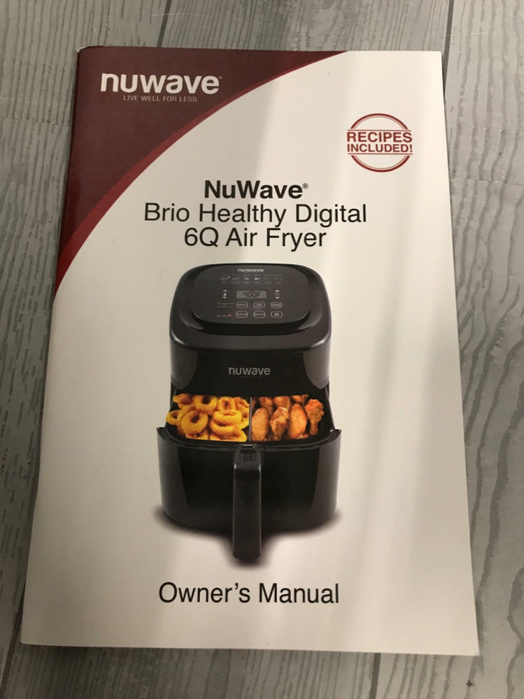 NuWave 6 Qt. Air Fryer, Cobalt Blue In Original Box Manual Included - Like New