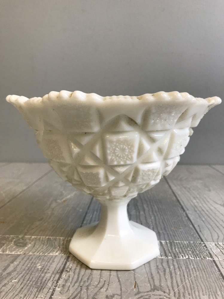 Wow!!! Lot of 24 Pieces of Assorted Sets & Styles of Milk Glass - Good