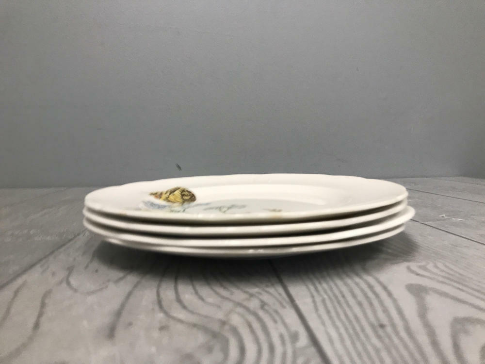 Horchow "Butterflies" Plates Made in England Queen's Fine Bone China - Good
