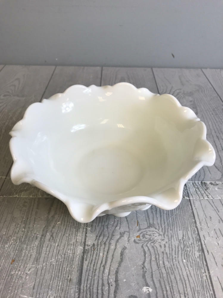 Wow!!! Lot of 24 Pieces of Assorted Sets & Styles of Milk Glass - Good
