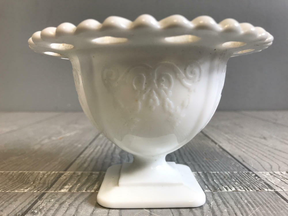 Wow!!! Lot of 24 Pieces of Assorted Sets & Styles of Milk Glass - Good