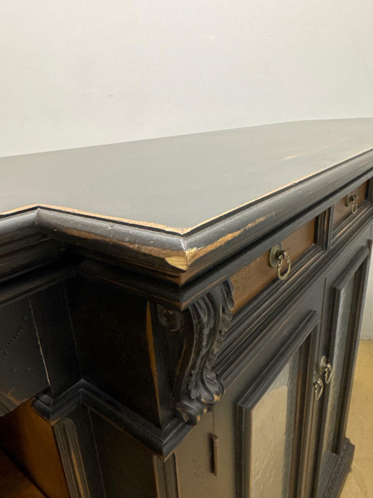 Cambridge Media Center By David Lee Furniture - Beautiful Dark Wood Console - Good