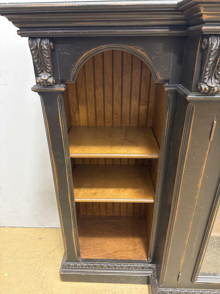 Cambridge Media Center By David Lee Furniture - Beautiful Dark Wood Console - Good