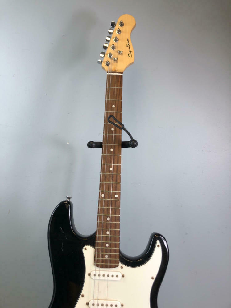 Spectrum S-style Guitar - Black Solid Body Electric Guitar - String Instrument - Good