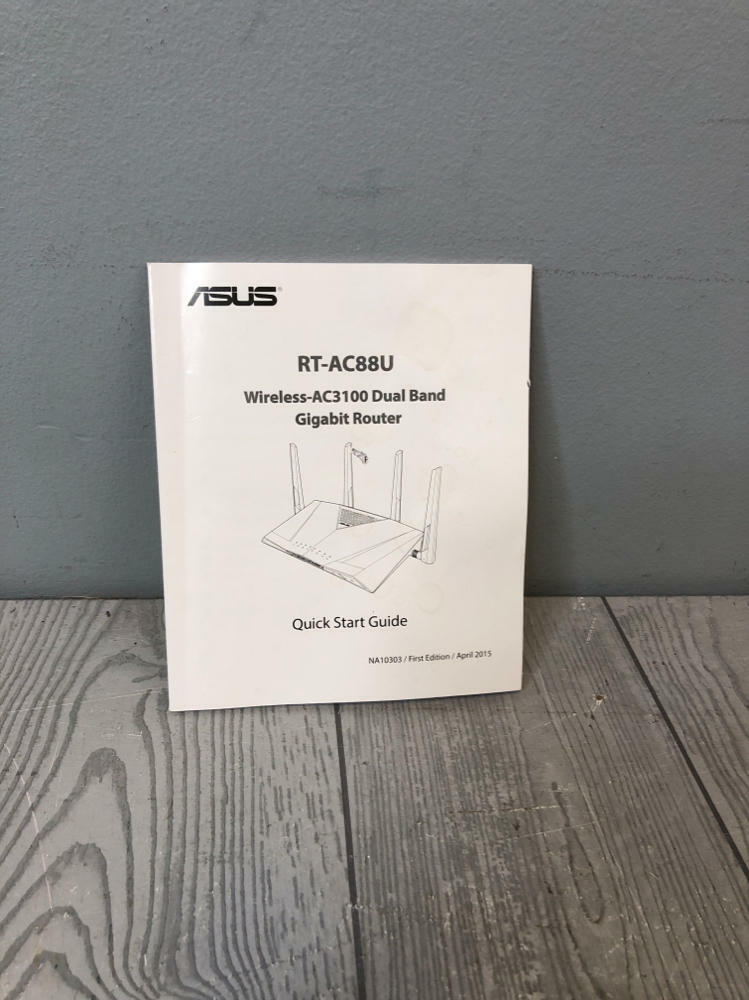 RT-AC88U 8 LAN Ports Dual Band Gigabit WiFi Gaming Internet Router with Adapter - Like New