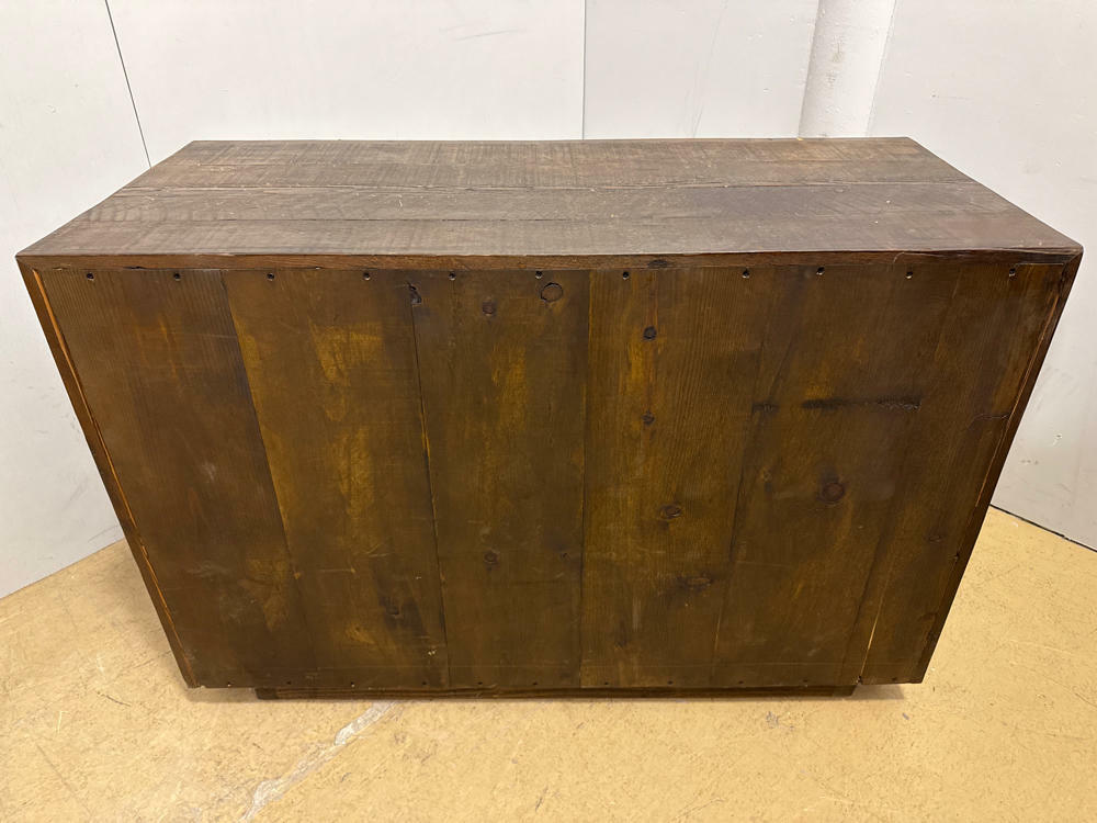 Rustic Natural Solid Dark Wood Dresser and Nightstand - 3 Drawer Dresser - Good