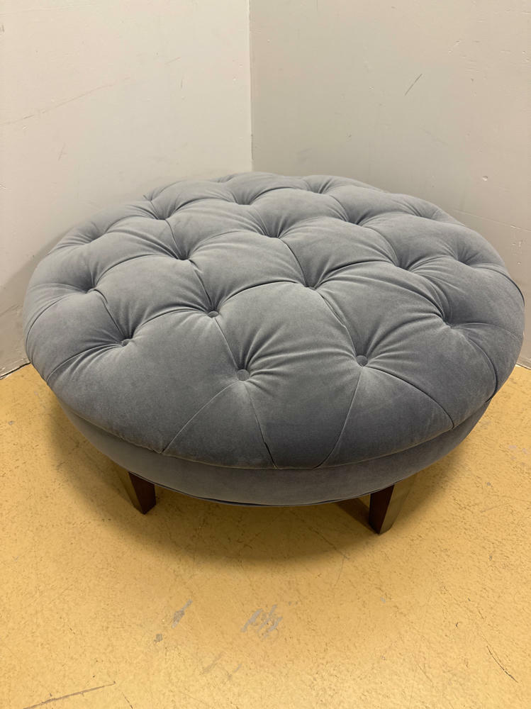 Charlotte 41" Oval / Round Tufted Ottoman by Paula Deen Home - Furniture - Good