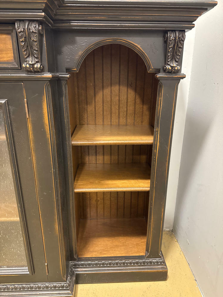 Cambridge Media Center By David Lee Furniture - Beautiful Dark Wood Console - Good