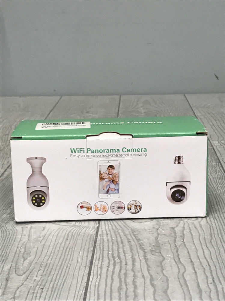 Wifi Panorama Camera Light Bulb 360 Wireless Security - Manual and Accessories - Like New