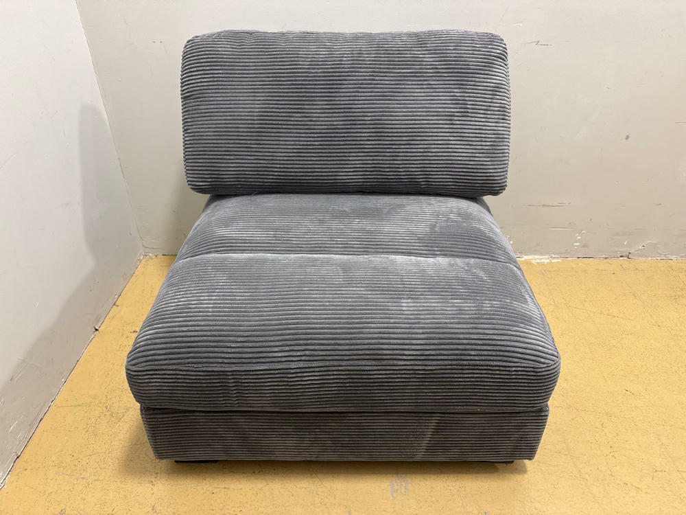 Blue Corduroy Lexicon Bathurst Modular Unit Armless Accent Chair-Home Furniture - Good