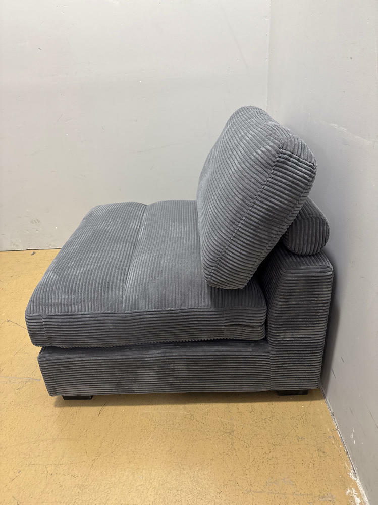 Blue Corduroy Lexicon Bathurst Modular Unit Armless Accent Chair-Home Furniture - Good